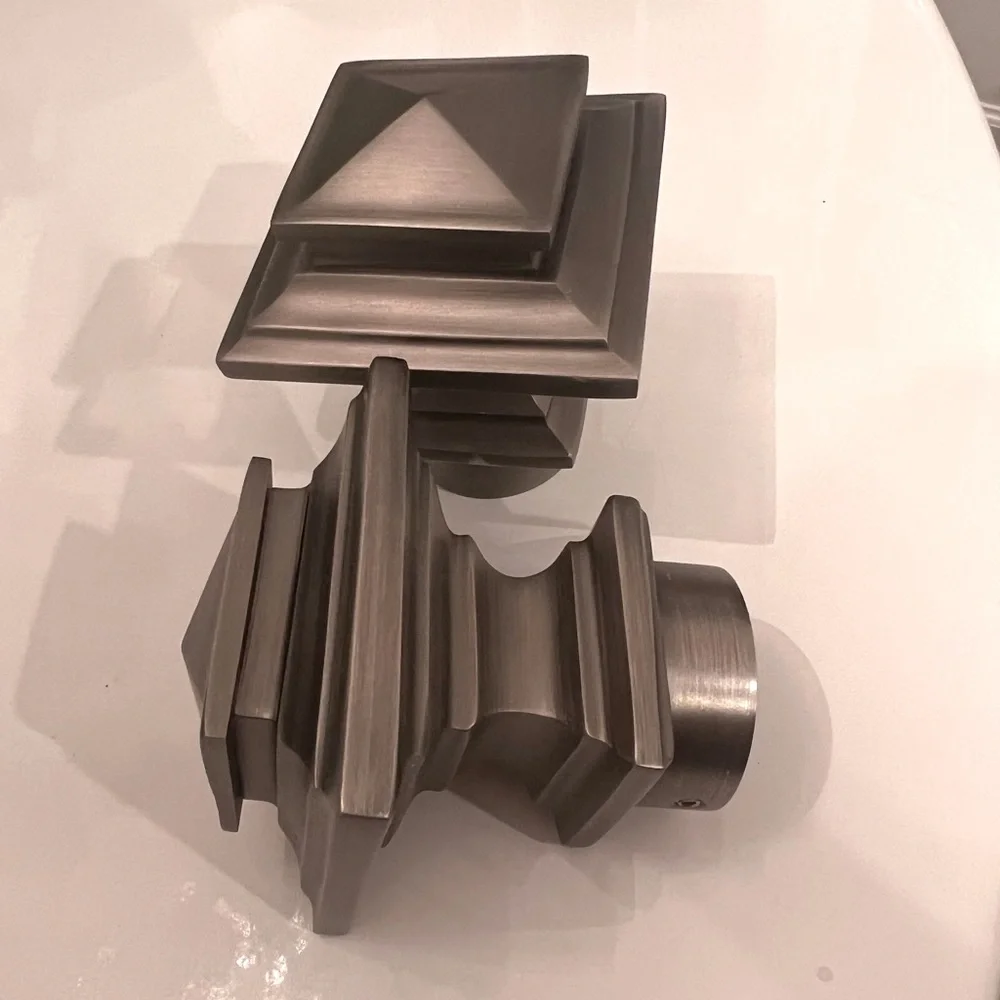 ESTATE METAL SQUARE FINIALS (SET OF 2) restoration Hardware Medium 1¼